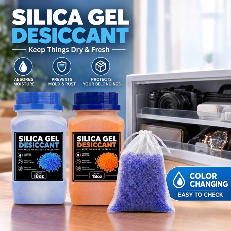 3D Printing Industry - Silicagel droogmiddel met kleurveranderende kralen, vochtabsorber