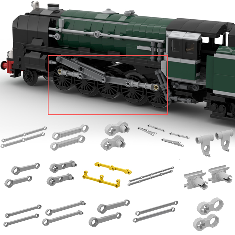 3D Printing Lego Bricks - QWERT 3D-printstandaard: treinwielen, aandrijfasen, aandrijfstangen, zeldzame