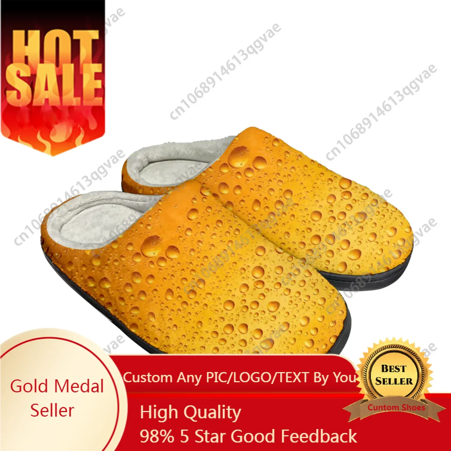 3D Printing Custom - Bier Unisex 3D Print Katoenen Slippers