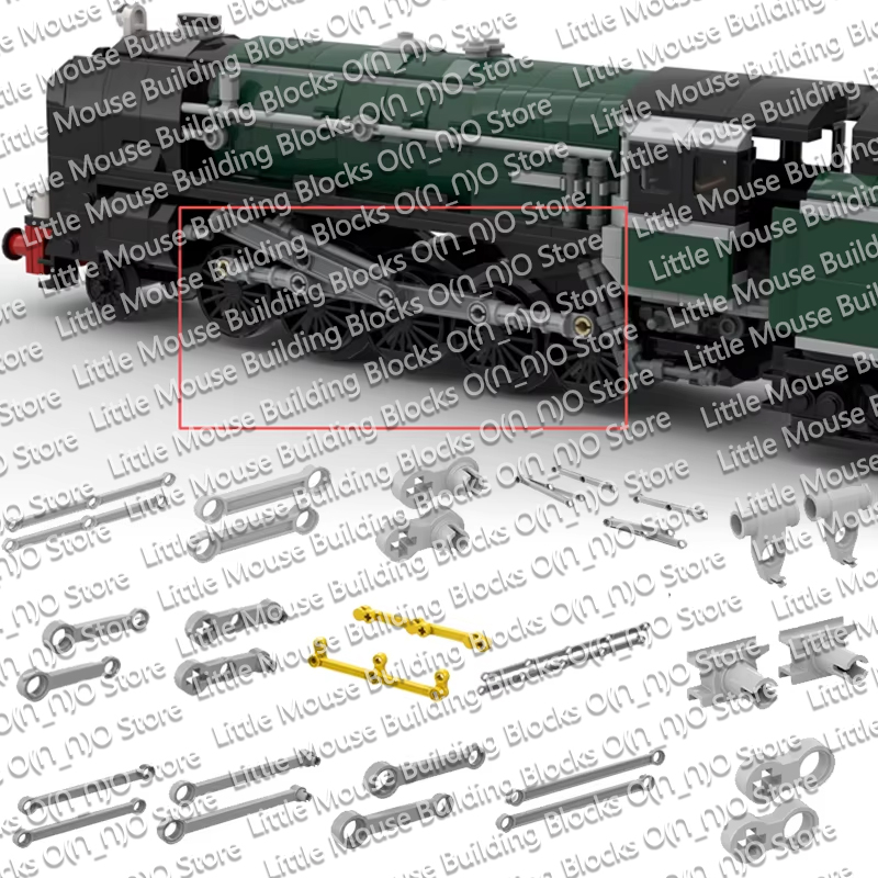 3D Printing Lego Bricks - QWERT 3D-printstandaard: treinwielen, aandrijfasen, aandrijfstangen, zeldzame