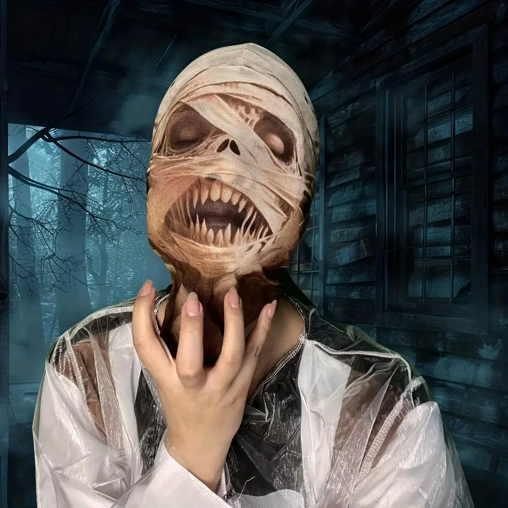 3D Printing Nylon - 3D-geprint mummie-gezichtsmasker — realistisch, angstaanjagend en