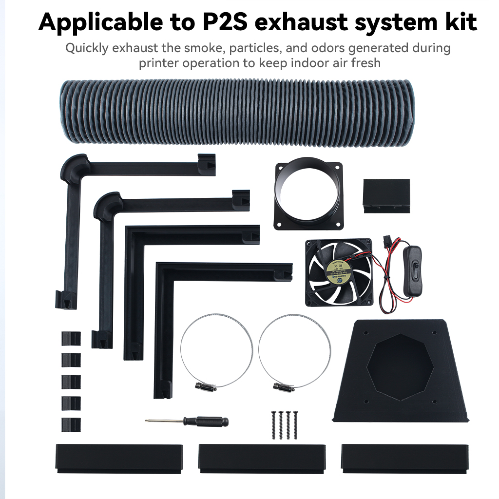 3D Printing Bambu Lab - Externe uitlaatventilatorset voor Bambu Lab X2D/P2S,