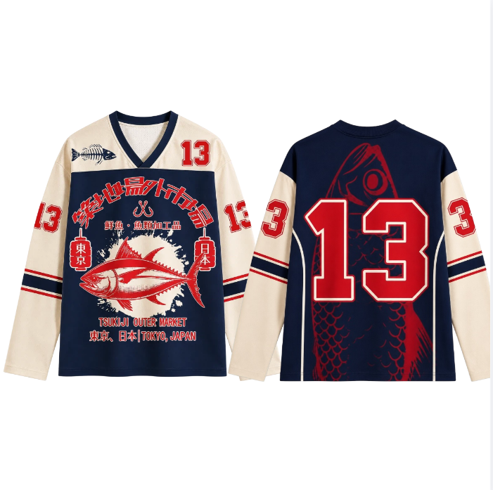 3D Printing Custom - Retro Japanse stijl 3D-geprint T-shirt met