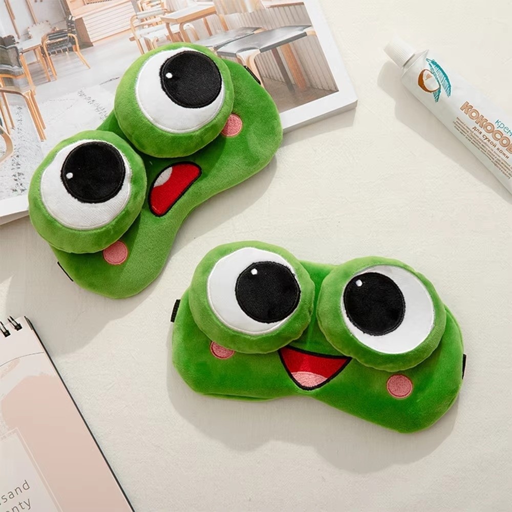 Lief Cartoon Kikker Slaapmaske - 3D Printing Mask recensie en prijs
