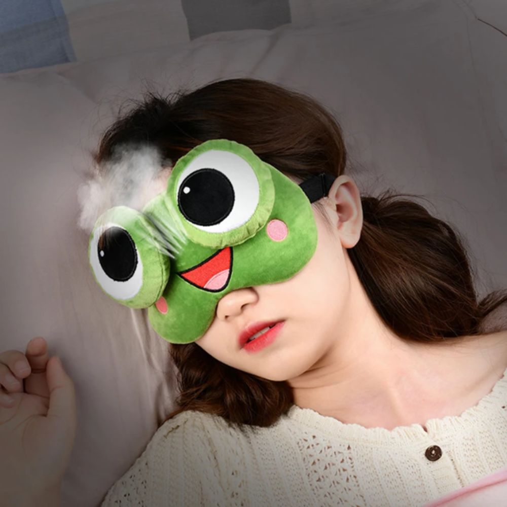 Lief Cartoon Kikker Slaapmaske - 3D Printing Mask recensie en prijs
