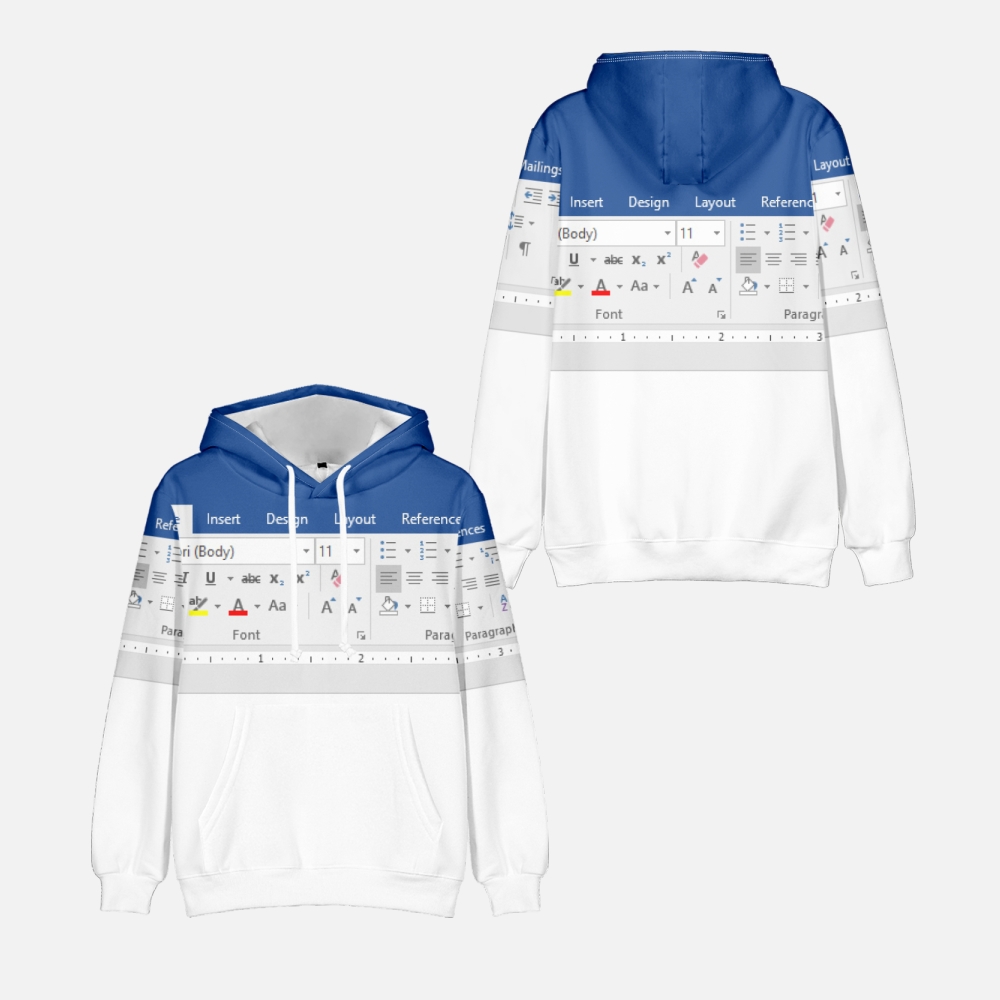 Casual Excel Hoodie Voor Manne - 3D Printing Online Service recensie en prijs
